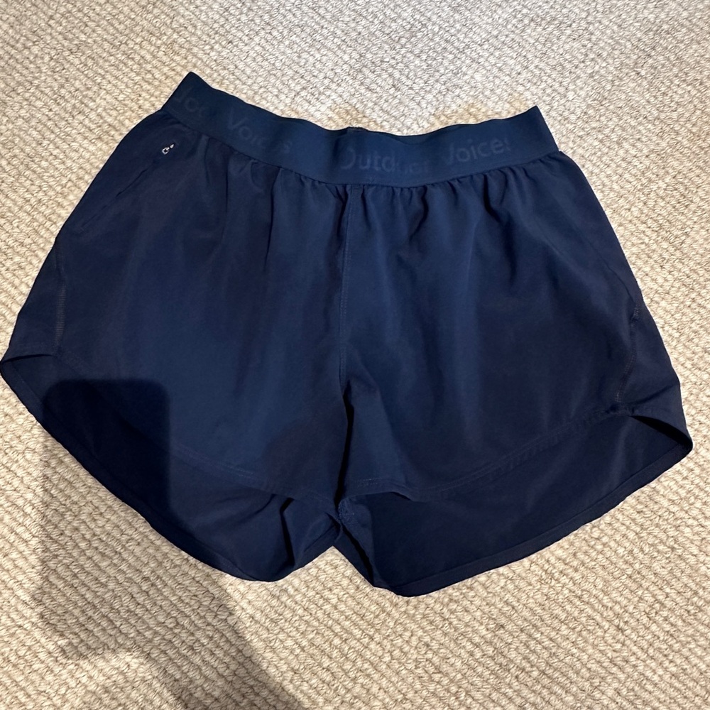 Outdoor Voices Women's Dark Blue Athletic Shorts